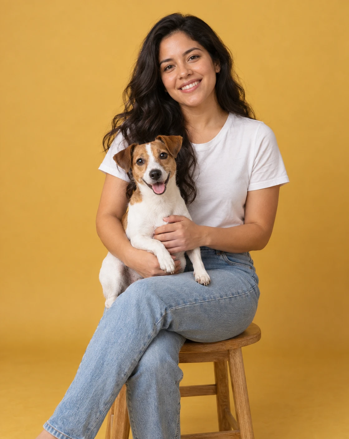 A bold backdrop and your favorite face.