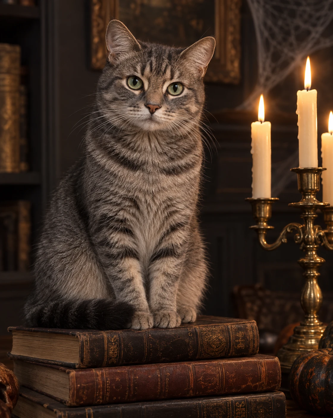 Old books, warm candles, a cozy spell.